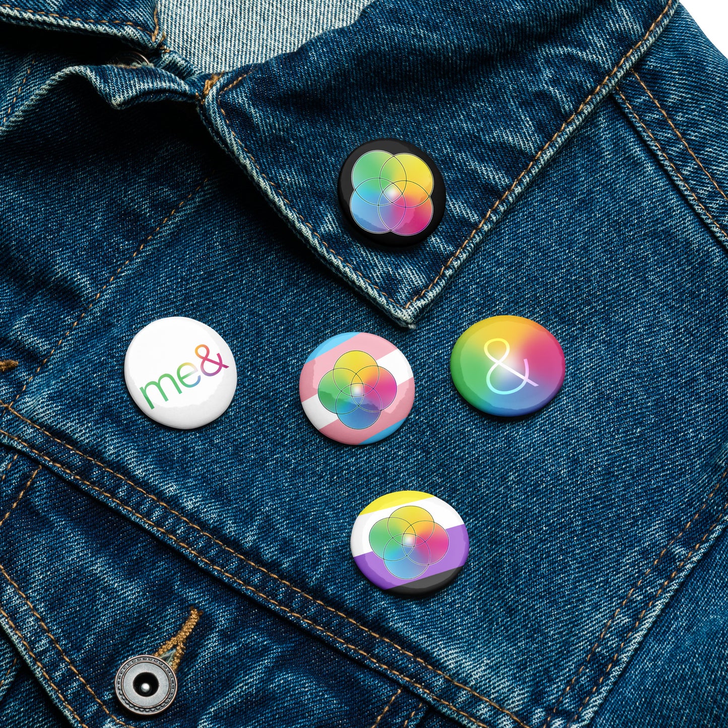 Plural Pride Pins (Set of 5)